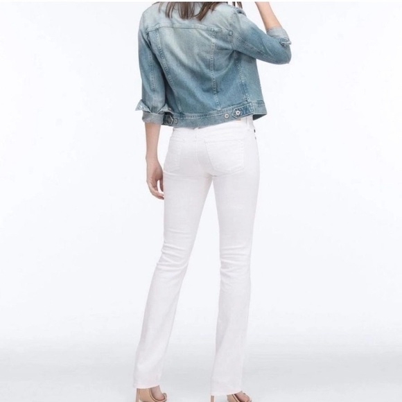 NEW AG Adriano Goldschmied The Ballard Slim Boot Jeans in White Size 26R - Picture 2 of 12